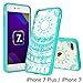 iPhone 7 Plus Clear Case, AnoKe Scratch Resistant Colors Dream Catcher Mandala Flower Ultra Slim Acrylic Hard Cover TPU Bumper Hybrid For Apple iPhone 7 Plus TM CH Mint