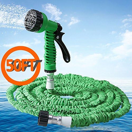 Top Selling 50FT Garden Hose Expandable Magic Watering Hoses Garden Water Pipe With Spray Gun Drip Irrigation Weapons Mangueira 50FT Blue