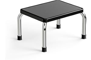 Loyoda Heavy-Duty Foot Step Stool for Adults with Non-Slip Surface, 350 lbs Capacity, Portable One-Step Stool for Kitchen, Bathroom, Office, Bedroom