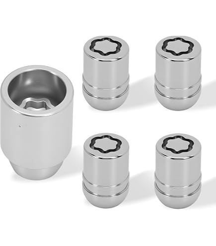 Geelife Locking Lug Nuts/Wheel Locks Closed Bulge Acorn/Cone Seat Black M12x1 5