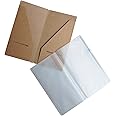 Wanderings Zipper Case and Kraft Card Holder 2-Pack for Refillable Travel Journals - 5 x 3.5 Inches (12.5 x 9 cm) B7 - Pocket