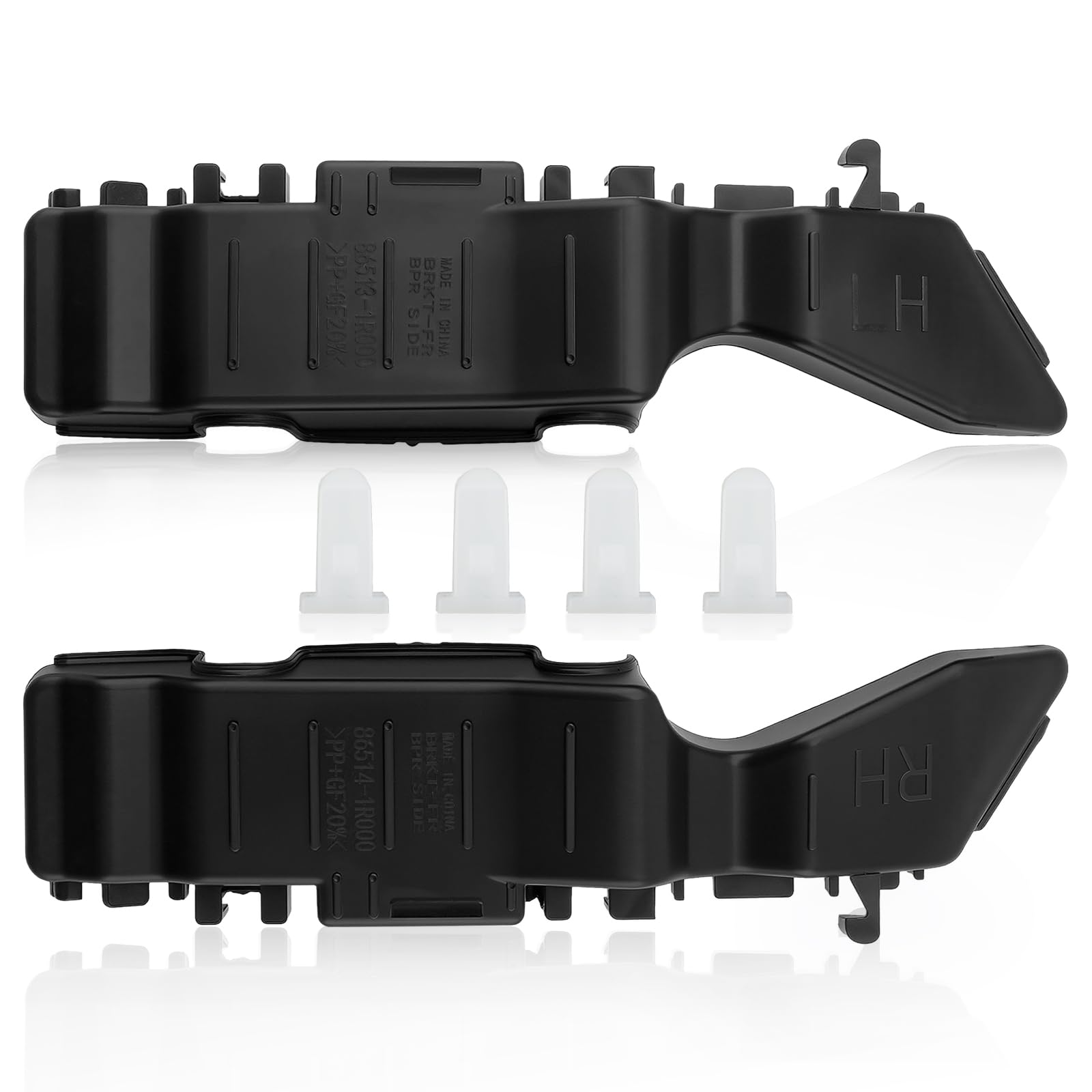 Photo 1 of GoaMotors 2pcs Front Upper Bumper Bracket Left and Right Side Fit for Hyundai Accent 2012-2017 , 865141R000, 865131R000