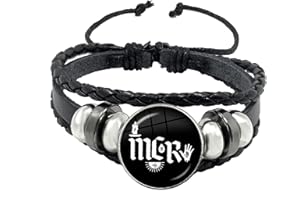 Lacknick My Chemical Romance Bracelet Rock Band Fans Merch Souvenir Punk Revival Emo Lover Fashion Rebellious Personality Accessory