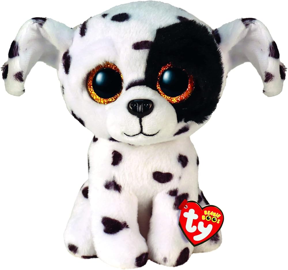 TY Beanie Boos Luther Dalmatian Dog Plush 15cm TY Brand Collectible Toy