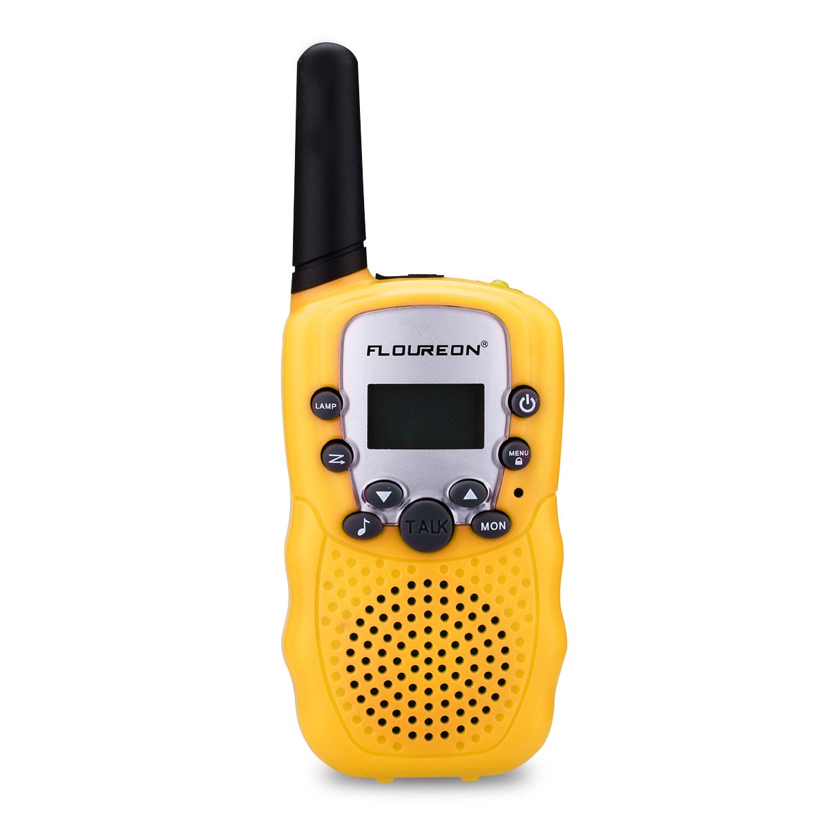 FLOUREON Kids Toy Walkie Talkies Two Way Radios Walky Talky 22 Channel Long Range UHF Handheld Outdoor Kids Toy Cellphone for Children Day/Birthday (Yellow)
