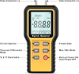 BTMETER QX-1201 Digital Manometer Gas Pressure Meter HVAC Dual Port view 5