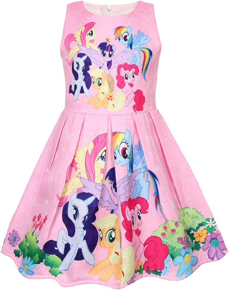 Girls Unicorn Dress Costumes Fancy Birthday Party Dress up