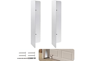 Bompro 2 Pcs Garage Door Seal Mouse Guard, Heavy Duty Stainless Steel Garage Door Mouse and Snake Guard, Permanent Solution