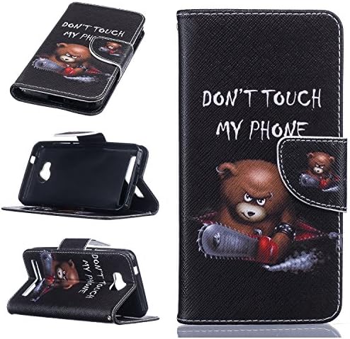 Huawei Y3 2 Case, Huawei Y3 II Case, Art Color Painting Design PU Leather Magnetic Closure Flip Folio Wallet Cover Case for Huawei Y3 2/Y3II with Card Slot Kickstand ( Color : B )