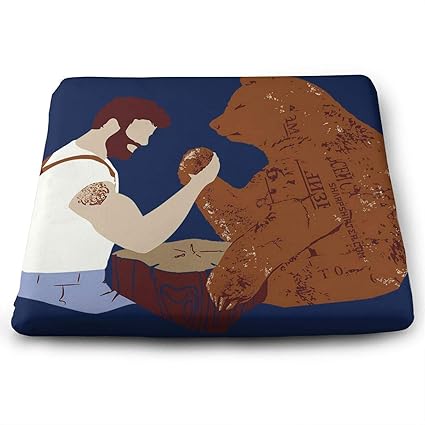 Amazon Com Dovlbath Bear Arm Wrestling Memory Foam Seat