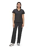 floralhue Scrubs for Women, V-Neck Scrubs Top