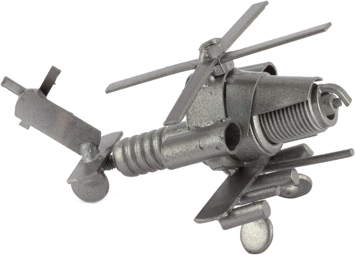 Steelman24 I Nuts and bolts sculpture Helicopter Mini I Handmade ornaments I Made in Germany I I Metal figurine