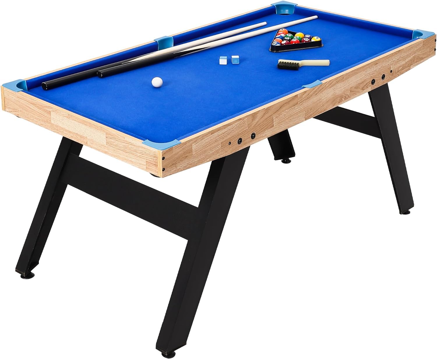 Photo 1 of GAOMON 4 Ft Pool Table,Portable Billiards Table Mini Pool Table Pool Game Table with 2 Cue Sticks 16 Balls Triangle Chalk for Living Room, Play Room