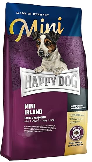Amazon Co Jp Happy Dog ハッピードッグ ミニ アイルランド サーモン ラビット スキンケア 小型犬用 成犬 シニア グルテンフリー 無添加 ヒューマングレード ドイツ製 ドッグフード 1kg ペット用品