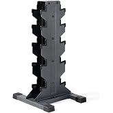 CAP Dumbbell Rack for Home Gym &ndash; Vertical Storage Stand, Holds Multiple Pairs (100&ndash;350 lbs), Heavy-Duty Steel with Non-Slip Base | Multiple Options