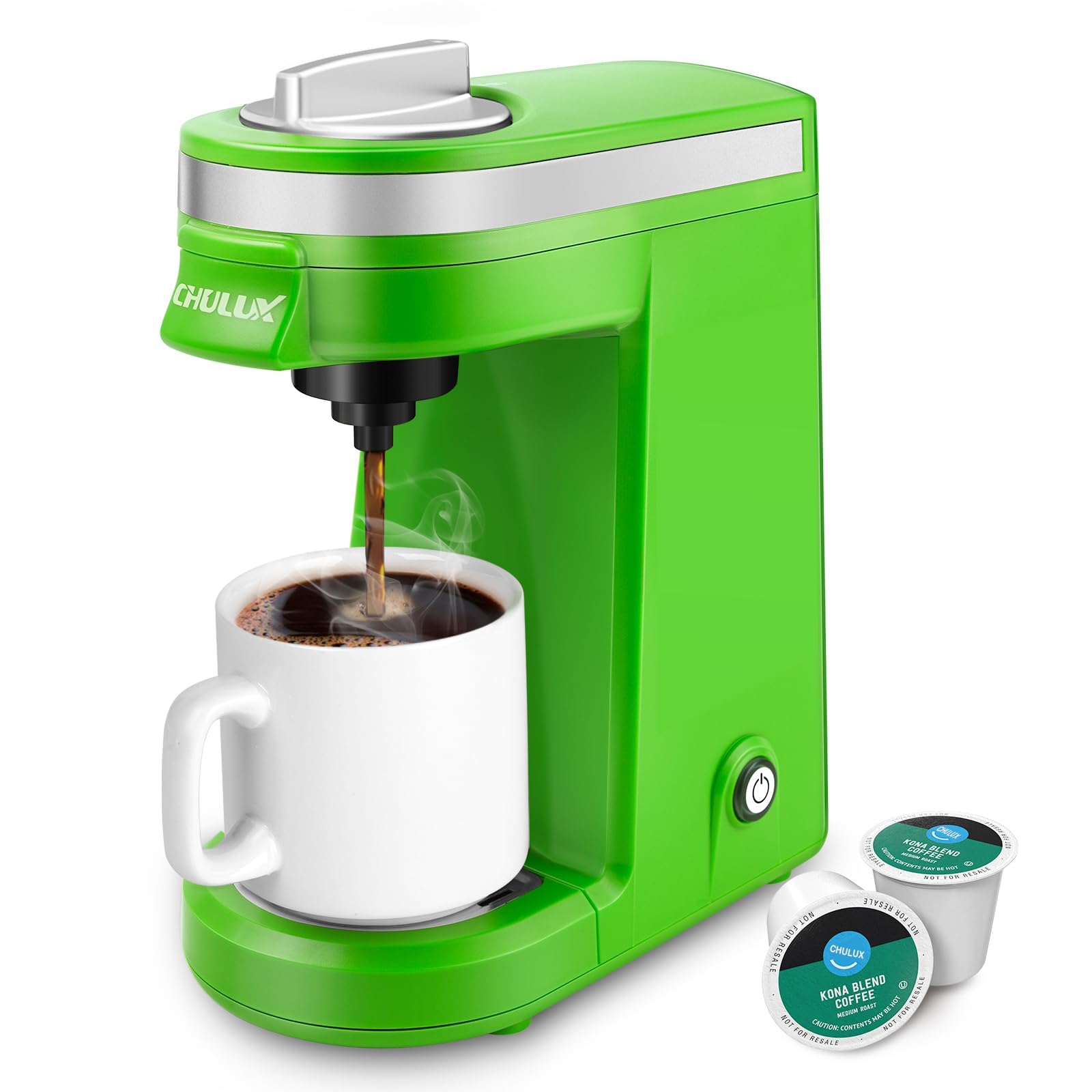 Photo 1 of CHULUX Single Serve Coffee Maker, Small Single Cup Coffee Maker for K pod and Ground Coffee, Green