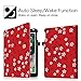Fintie Folio Case for iPad 6th / 5th Generation (2018/2017), iPad Air 2 / Air 1 (9.7 Inch) - [Corner Protection] Premium Vegan Leather Stand Cover, Floral Red