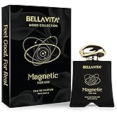 BELLAVITA Luxury Mood Collection MAGNETIC Perfume for Men 100ml | Pheromone Inspired Technology Long Lasting Fragrance | Notes of Grapefruit and Vanilla Gourmet, Spicy | Best gift for Valentien's Day