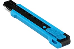 OX 25mm Utility Knife - Retractable Box Cutter with Slide Lock and Snap Off Blade Utility Knife, Built-in Blade Snapper, Ligh