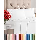 Queen Size 4 Piece Sheet Set - Comfy Breathable & Cooling Bed Sheets Set - Hotel Luxury Bedding for Women, Men, Kids, Teens, Boys & Girls - Deep Pockets, Ultra-Soft, Wrinkle Free - Oeko-Tex - White
