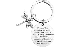 MAOFAED Dragonfly Gift Dragonfly Lover Gift Dragonfly Keychain Inspirational Gift Encouragement Gift Dragonfly Spiritual Gift