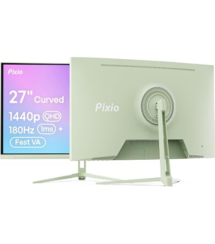 Amazon.com: Pixio PX278 Wave Mint Green 27 inch 180Hz Refresh Rate