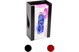 EHOMEA2Z Magnetic Glove Holder,Glove Box Holder,Glove Dispenser,Durable Coated Steel,Space Saving Design for Work,Shop, Garage,Medical Office,Laundry Room,Kitchen,Hospital,Fridge,Wall Mount (Black)