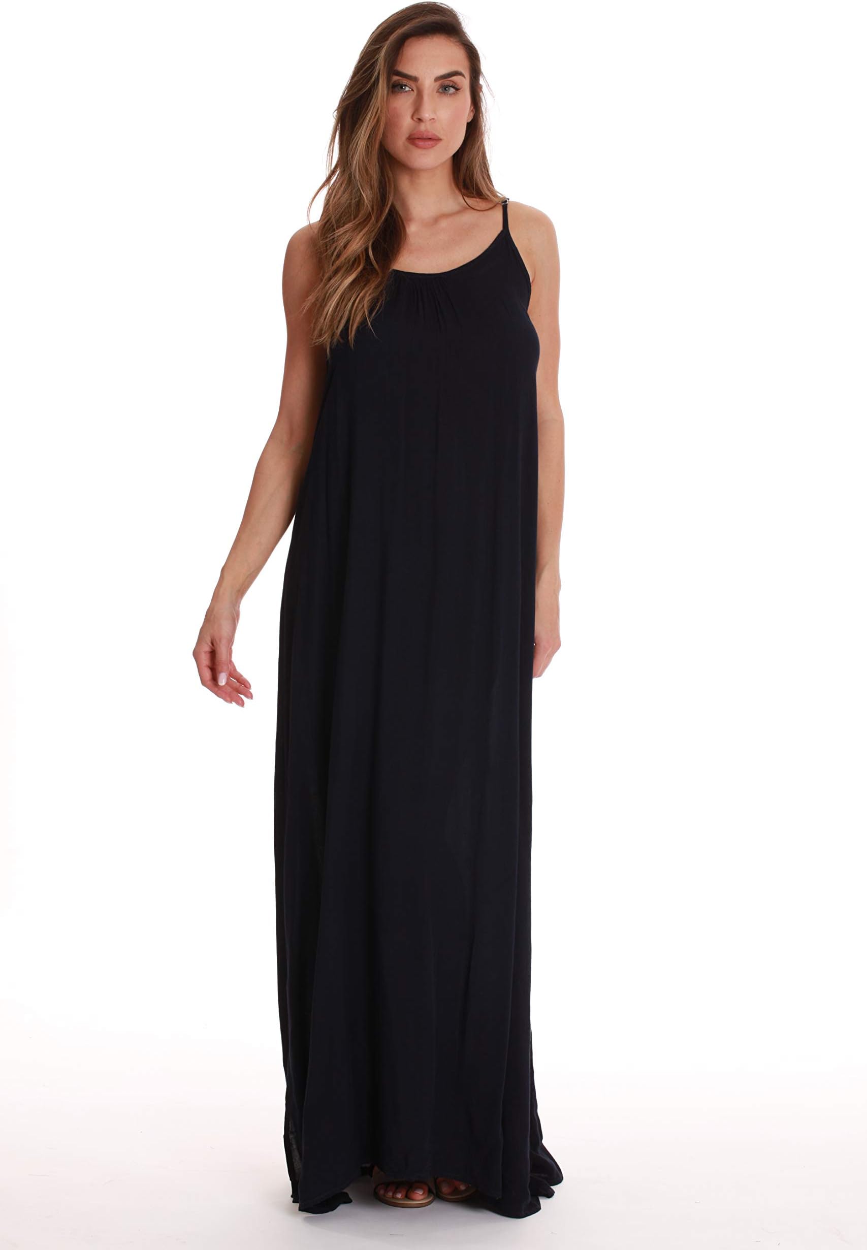 Riviera Sun Solid Spaghetti Strap Dress