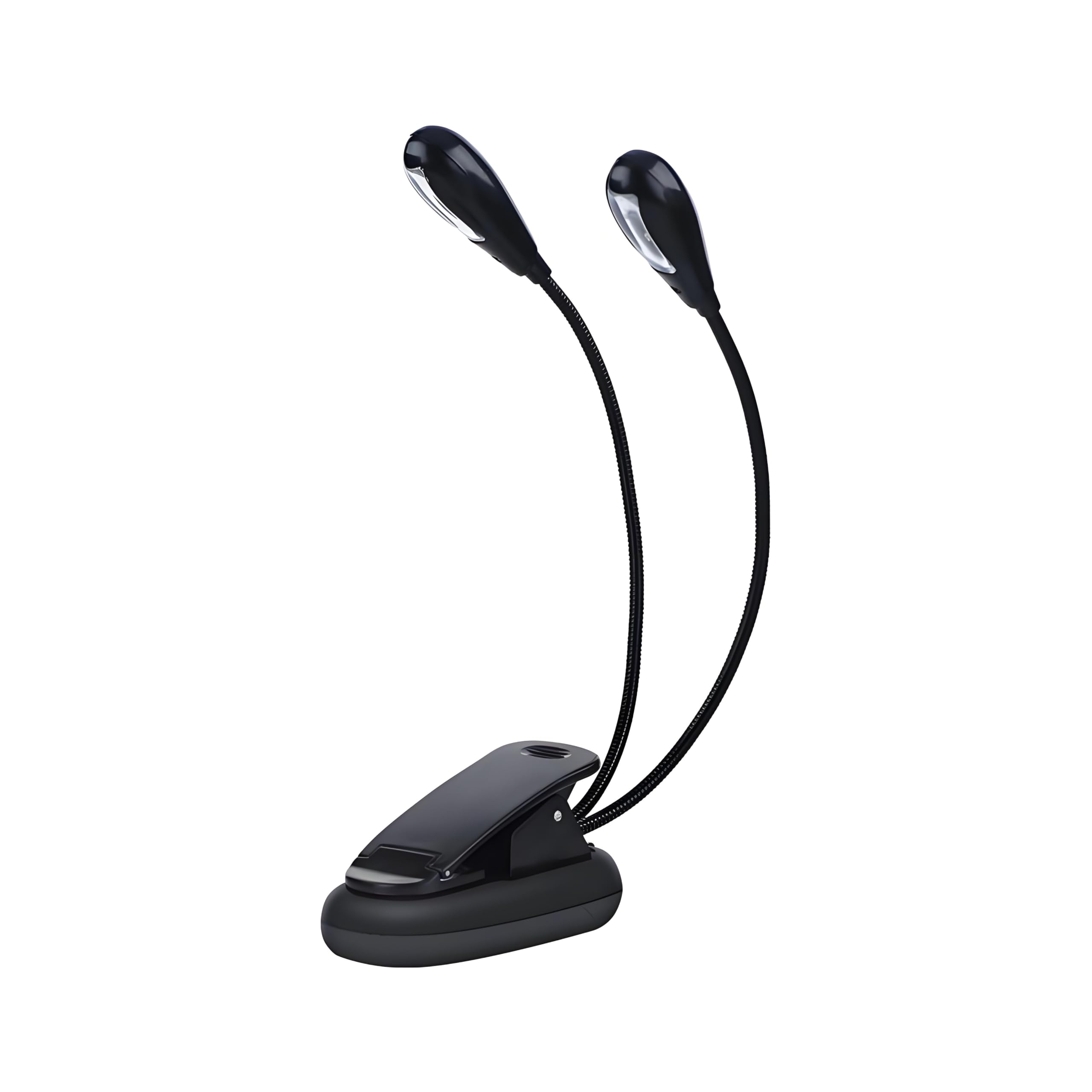 Dilwe Music Stand Lamp, 6 LEDs/8 LEDs Mini Lamp with Double Head Adjustable Clip USB Cable Reading/Book/Table/Bedside
