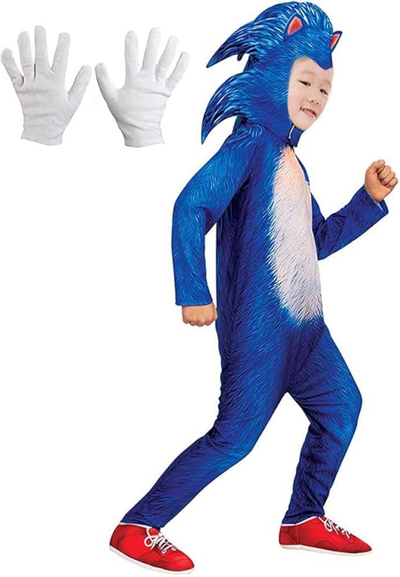 Amazon Co Jp Cuecutie 子供用 ハリネズミコスチューム ボーイズスーツ 漫画 コスプレ ジャンプスーツ アニメ デラックス 衣装 ハリネズミヘッドギアグローブ おもちゃ