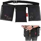 Rock Foraging Belt,Rock hounding Bag with Adjustable Waistband,Cover Geny 2 Mesh Picking Pouch for Collecting,1 Tool Bag,Outdoor Hunting Bags Lightweight and Sturdy to Wear Around Waist,Gifts