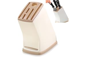 Plastic Knife Cutlery Block Holder Insert Storage Organizer Knife Organizer Drawer Insert for Drawers Kitchen Countertop Orga