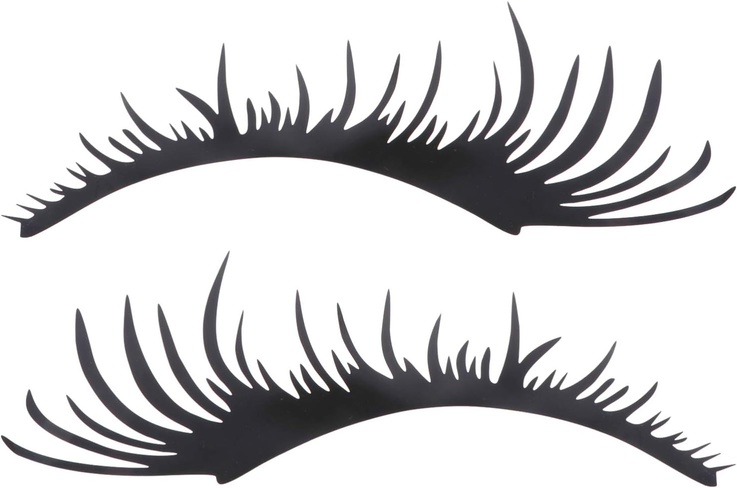 IMIKEYA 2 Pairs Car Eyelashes Stickers for Headlight Charming Vinyl