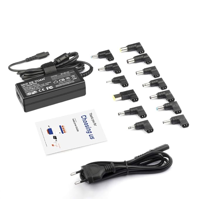 [TUV GS] HKY 65W 45W Notebook Universal Netzteil Ladekabel für HP Compaq Dell Acer Asus Toshiba IBM Lenovo Samsung Sony Fujitsu Gateway Medion Xiaomi Huawei Notebook Ultrabook