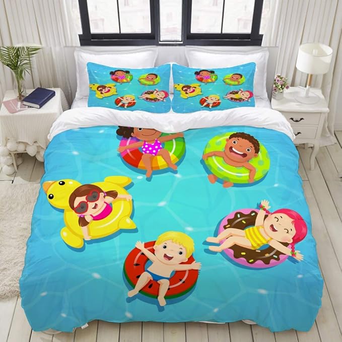 771 Bettbezug-Set, Top Grafik Ansicht Basketball Volleyball Fußball