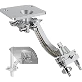 RANMING Electronic Module Mounting Plate with Clamp Electronic Drum Module Mount Holder for Electronic Controller Multi-Pad Drum Pads Drum Set Cymbal Stand