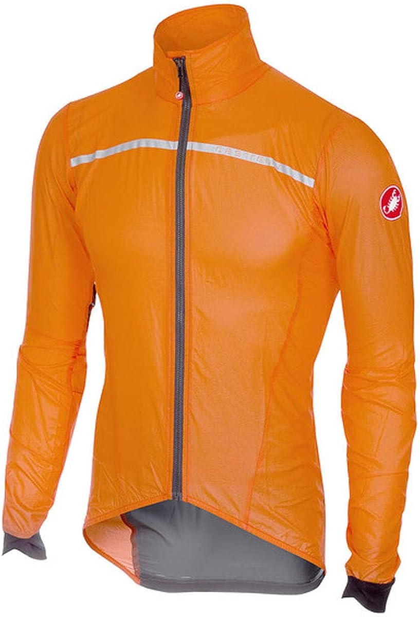 orange cycling jacket