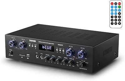 Donner MAMP5 Bluetooth 5.0 440W 4-Channel Stereo Amplifier Receiver