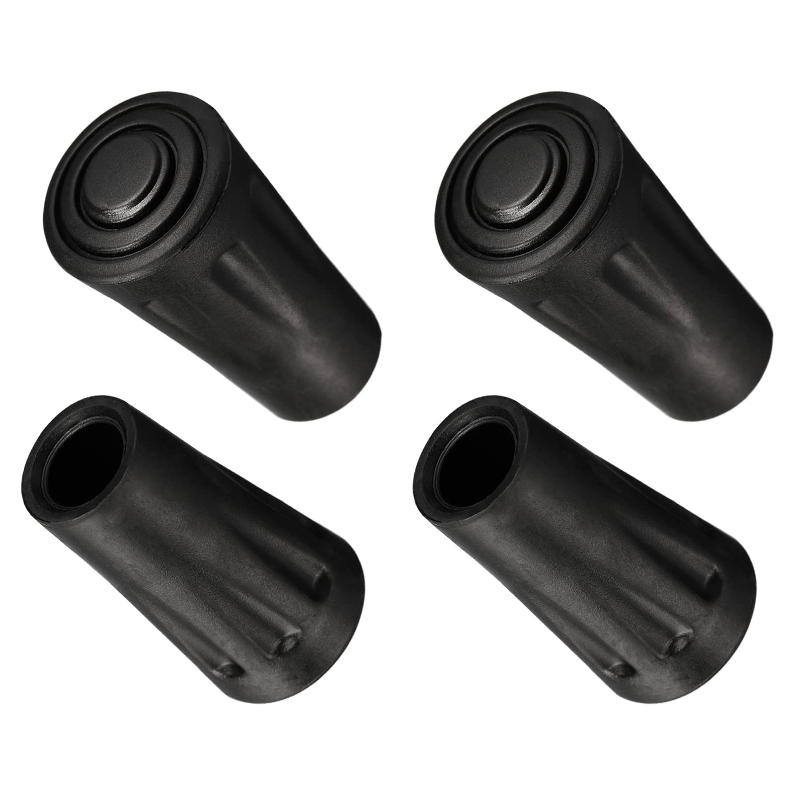 PATIKIL Trekking Pole Tips, 4Pcs Climbing Ski Cane Replacement Caps Ends Tip Protectors Accessories for Outdoor Hiking Poles