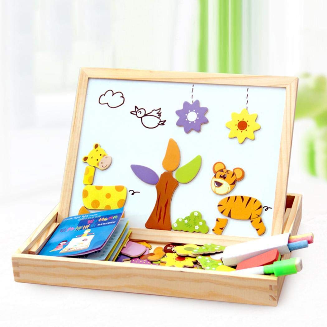 lazinem Children DIY Multicolor Three-Dimensional Magnetic Puzzle Toy Pegged Puzzles