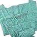 Coroler Adorable Mermaid Tail Blanket Snuggle Sleeping Bags with Wave Pattern for Adults,Green