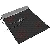 KozyOne XXXL Weighted Premium Heating Pad - Far Infrared & Negative Ion Therapy for Pain Relief in Back, Neck, Shoulders, Knees, 4 Heat Settings, Auto-Off, Machine Washable (27" x 37")