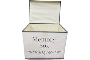 Pear Tree Essentials Memory Storage Box - Baby Keepsakes, Travel memories, Loved Ones Treasured Keepsakes.