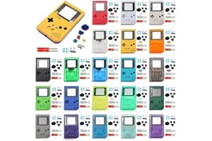 Kocak Gold Full Housing Shell Cover Replacement for Gameboy Classic GB DMG with Buttons Conductive Pads (Yellow Pika)