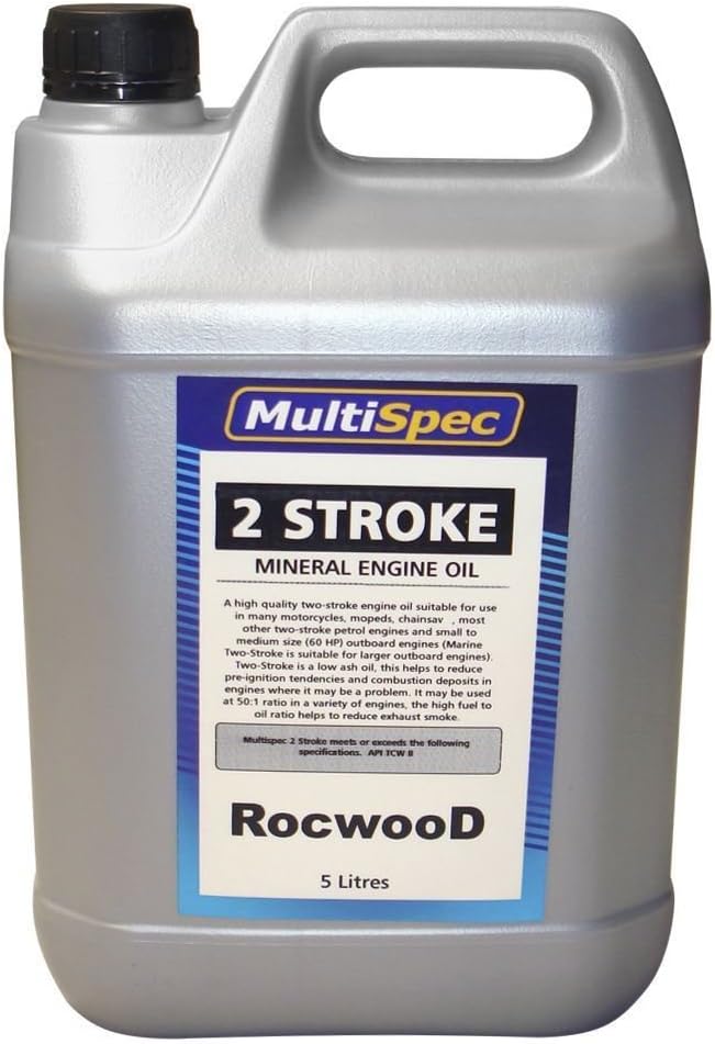 RocwooD 2 Stroke Engine Oil 5 L Litre For Chainsaw Strimmer Brushcutter