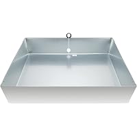 Amazon.com: Camco 11430 Aluminum Tankless Water Heater Drain Pan with PVC  Fitting : Automotive