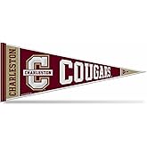 Rico Industries NCAA Charleston Cougars 12" x 30" Felt Wall Décor Pennant - Great for Home/Bed Room/Man Cave Décor