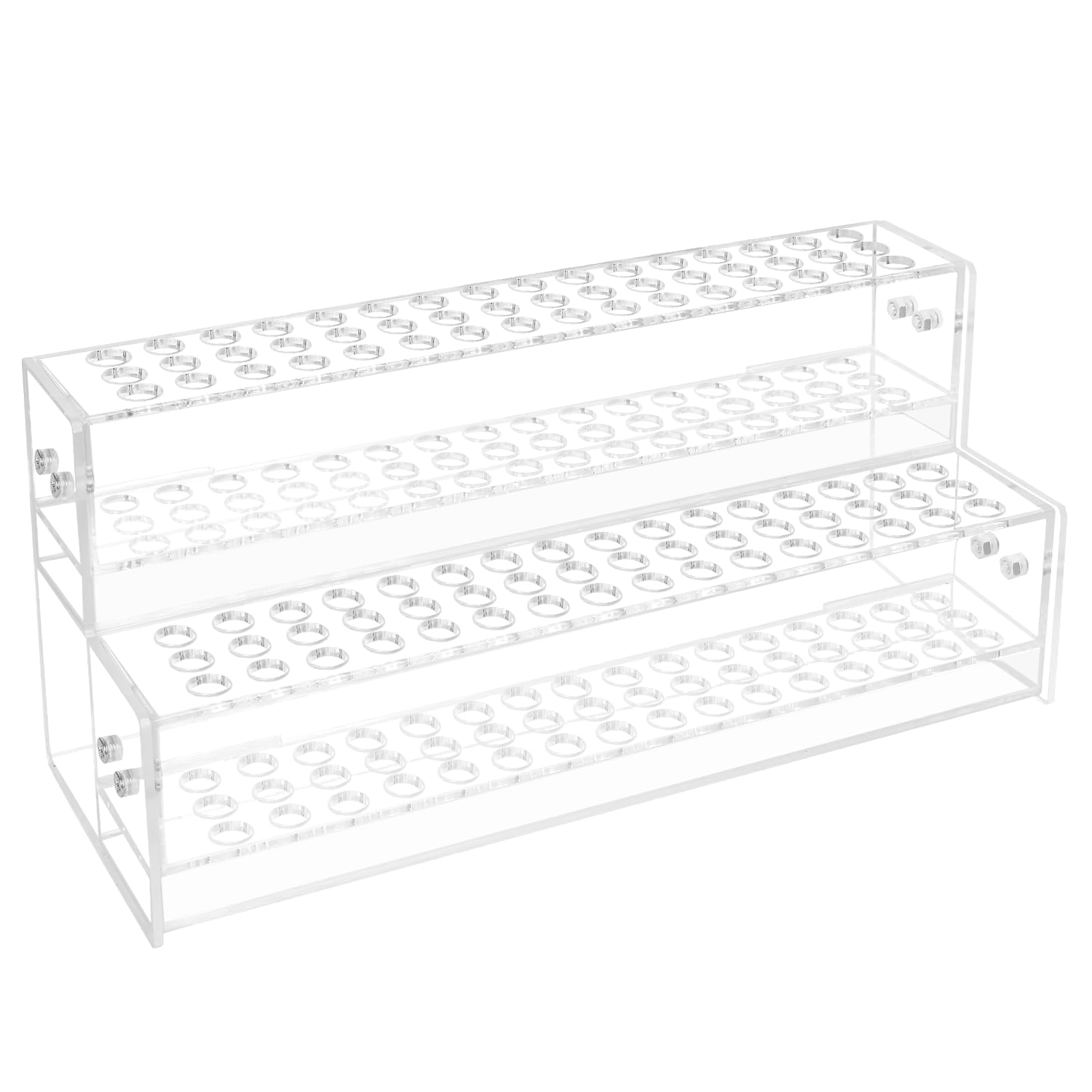 Photo 1 of 96-Slots Pen Holder for Craft Shows,2-Tier Acrylic Pen Display Stand Holders for Vendors,12mm Beadable Pens Display Beaded Pens Organizer Paint Brush Storage Makeup Brush Rack for School Essentials