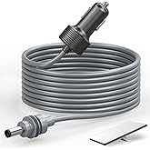 Starlink Mini Cable 5M/16.4FT, 12V Car Adapter Power Cable, 18AWG Waterproof Cigarette Lighter to DC Cord, 12V-24V Car Charge