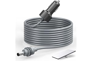Starlink Mini Cable 5M/16.4FT, 12V Car Adapter Power Cable, 18AWG Waterproof Cigarette Lighter to DC Cord, 12V-24V Car Charge